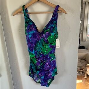 Vintage Roxanne Floral One-Piece Swimsuit
